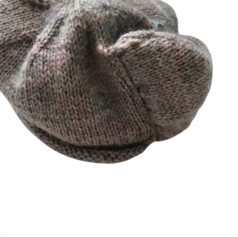 Elephant Hat Handmade Knit Youth Tan OS